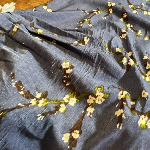 Jon & Anna Floral Top Plus 3X Crochet Accent Slinky All Over Pattern Embellished - Picture 9 of 9